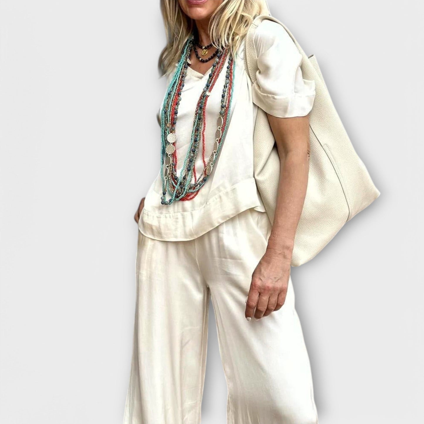 Complete Blouse en Broek Hazel Elysian Elegance