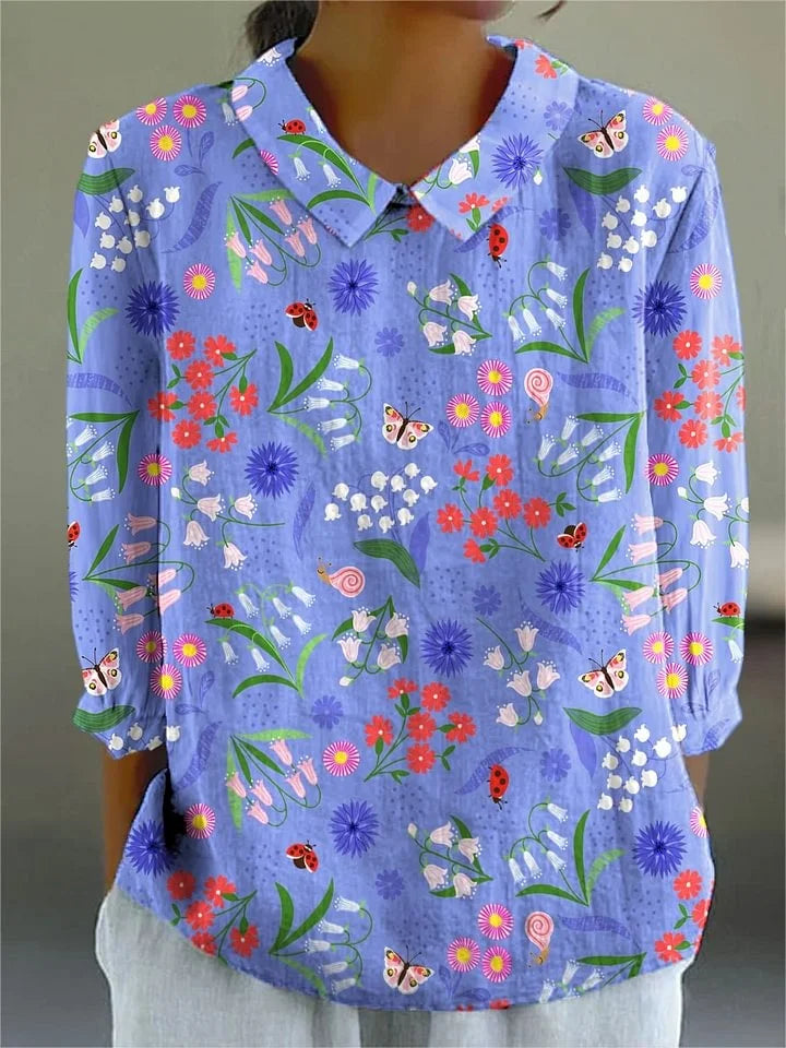 Émilie – Blouse Prairie Enchantée