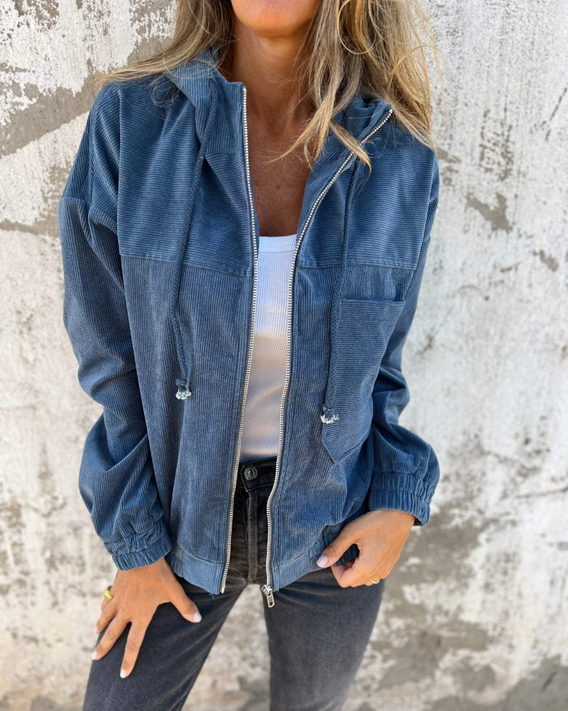 Ella™ | Katoenen hoodie met rits