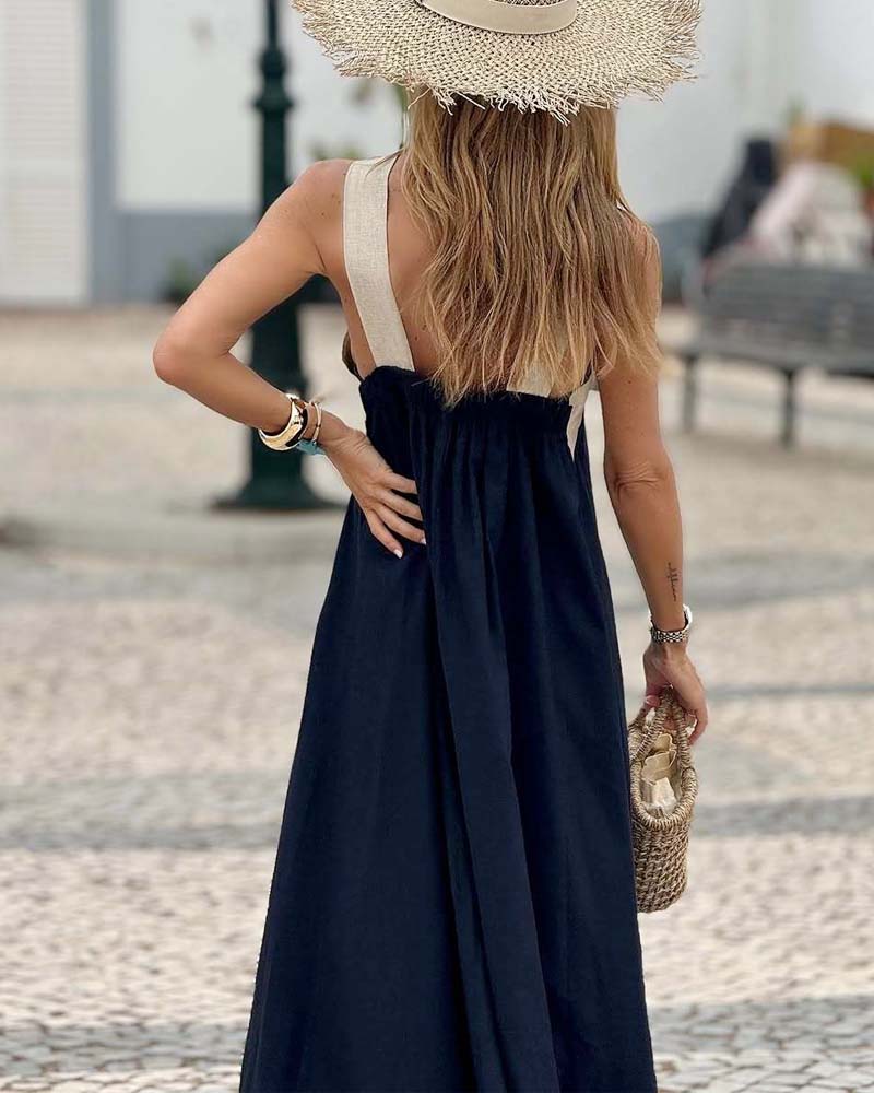Anne | Elegante jurk met kruislingse halslijn