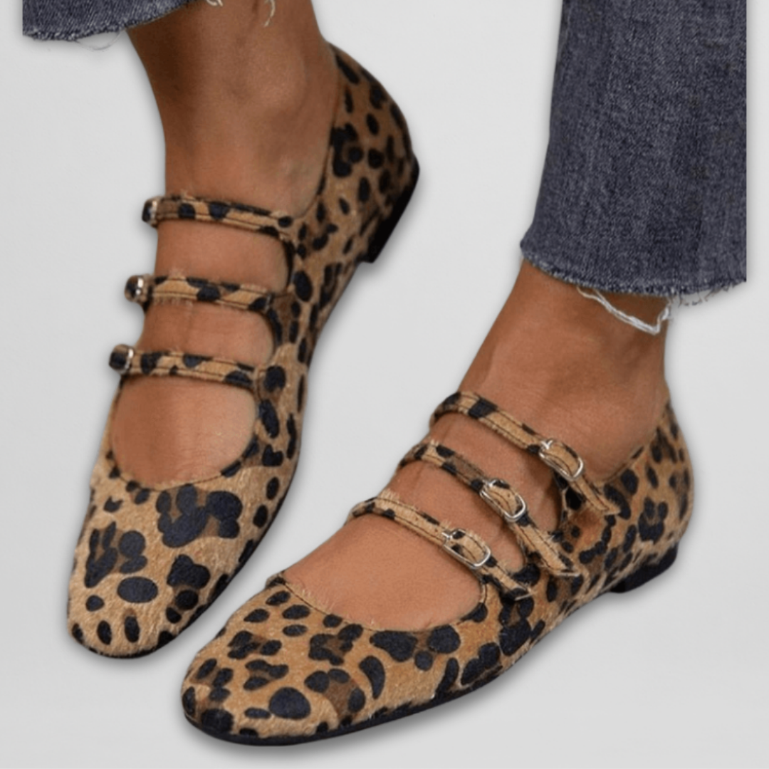 Adonise | Elegante ballerina's met dierenprint