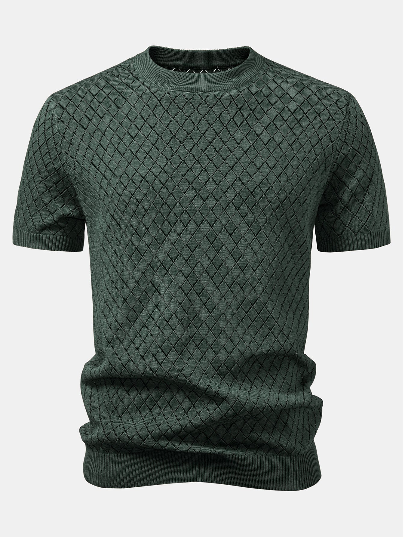 Gehaakt T-shirt met Diamantmotief