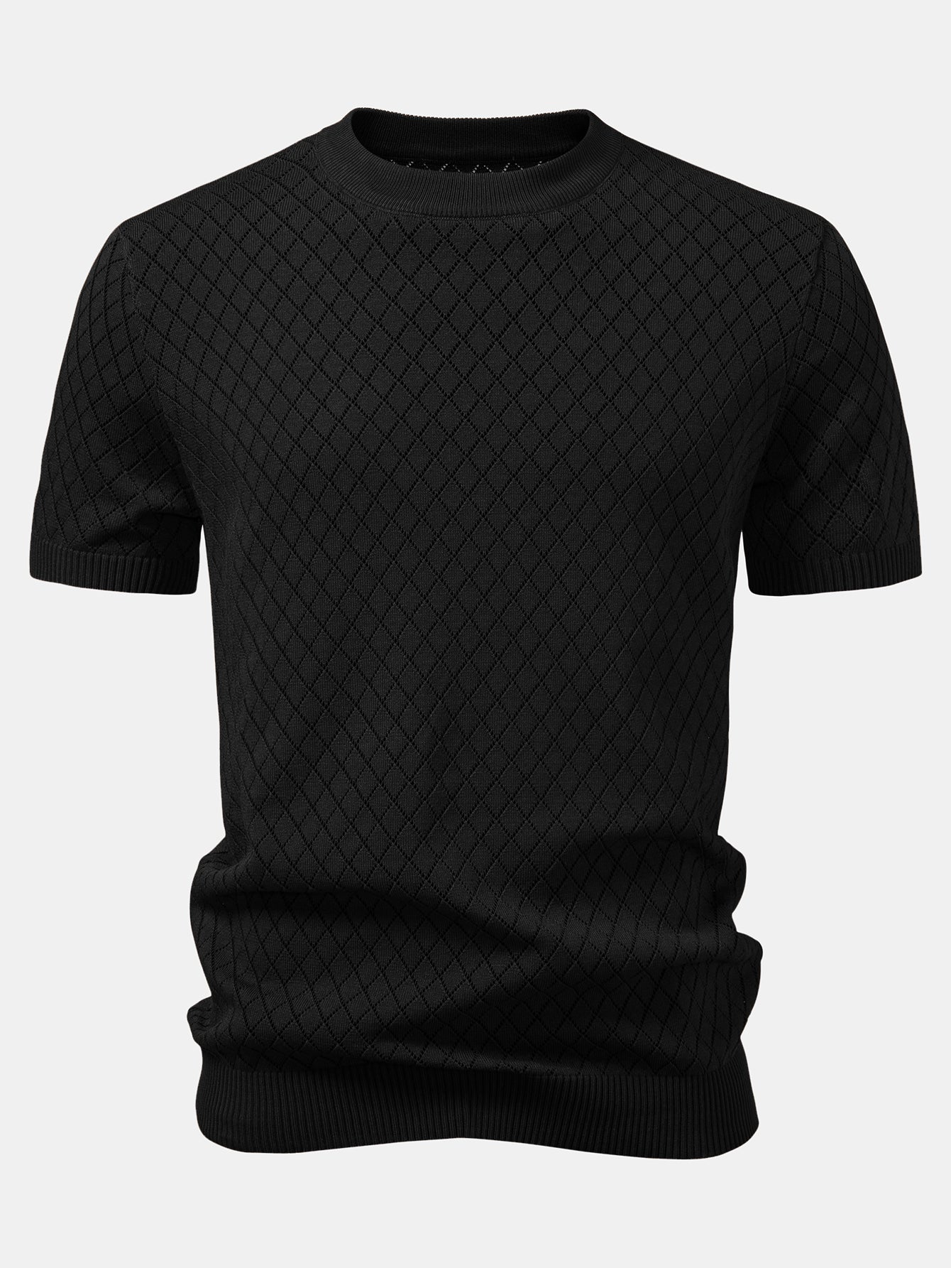 Gehaakt T-shirt met Diamantmotief