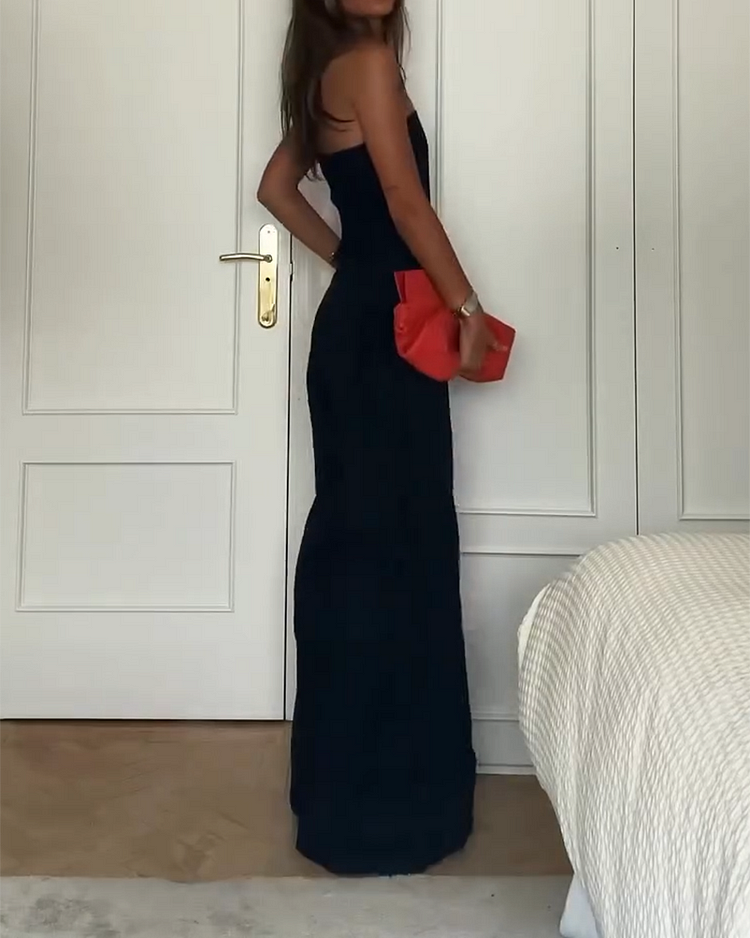 Céleste™ | Elegante Strapless Jumpsuit