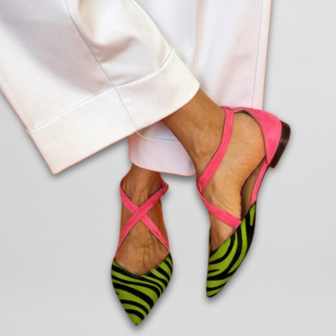 Judith | Elegante ballerina's met verfijnde bandjes