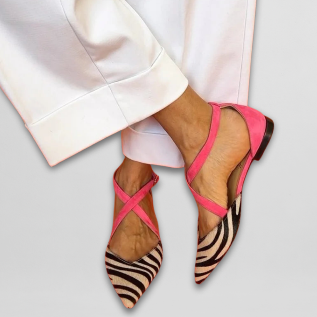 Judith | Elegante ballerina's met verfijnde bandjes