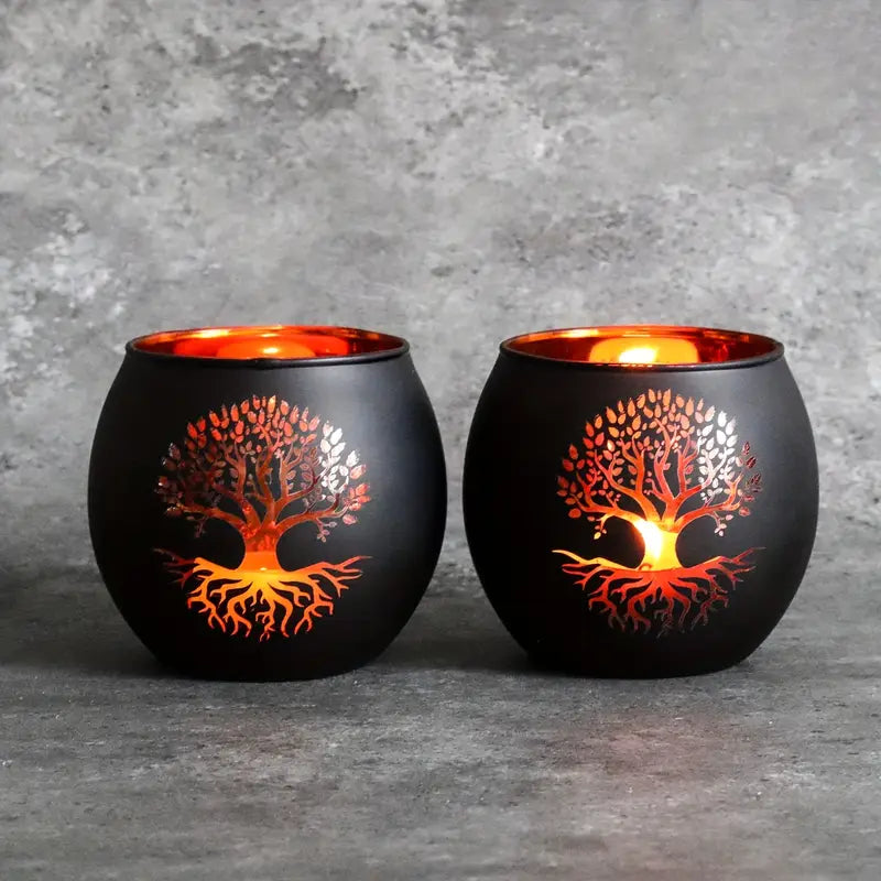GlowRoot - Set Kaarsenhouder Levensboom