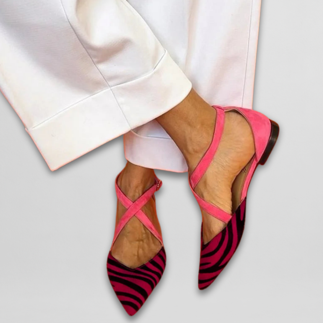 Judith | Elegante ballerina's met verfijnde bandjes