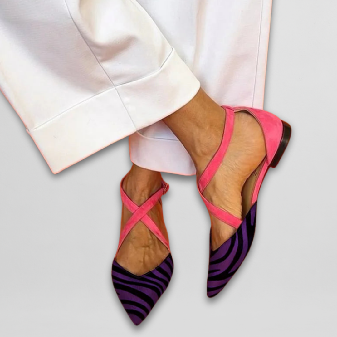 Judith | Elegante ballerina's met verfijnde bandjes
