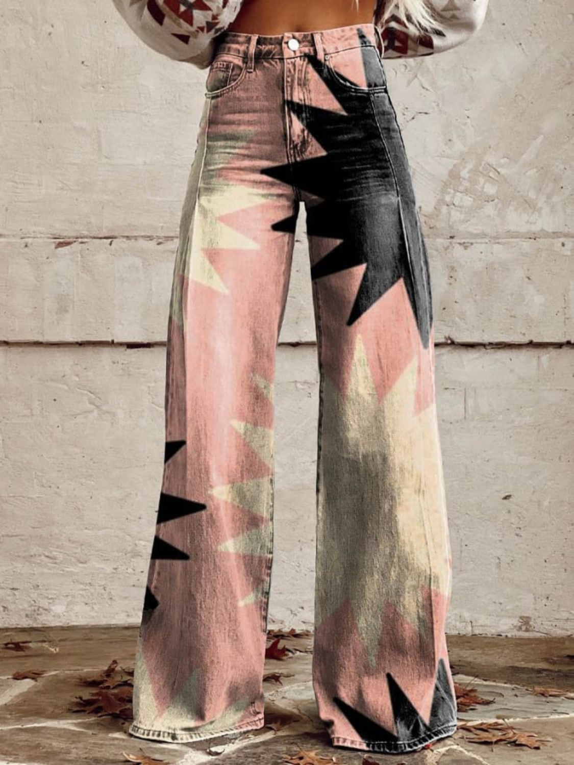 Stella | Boho Sterrenburst Wijde-Pantalon