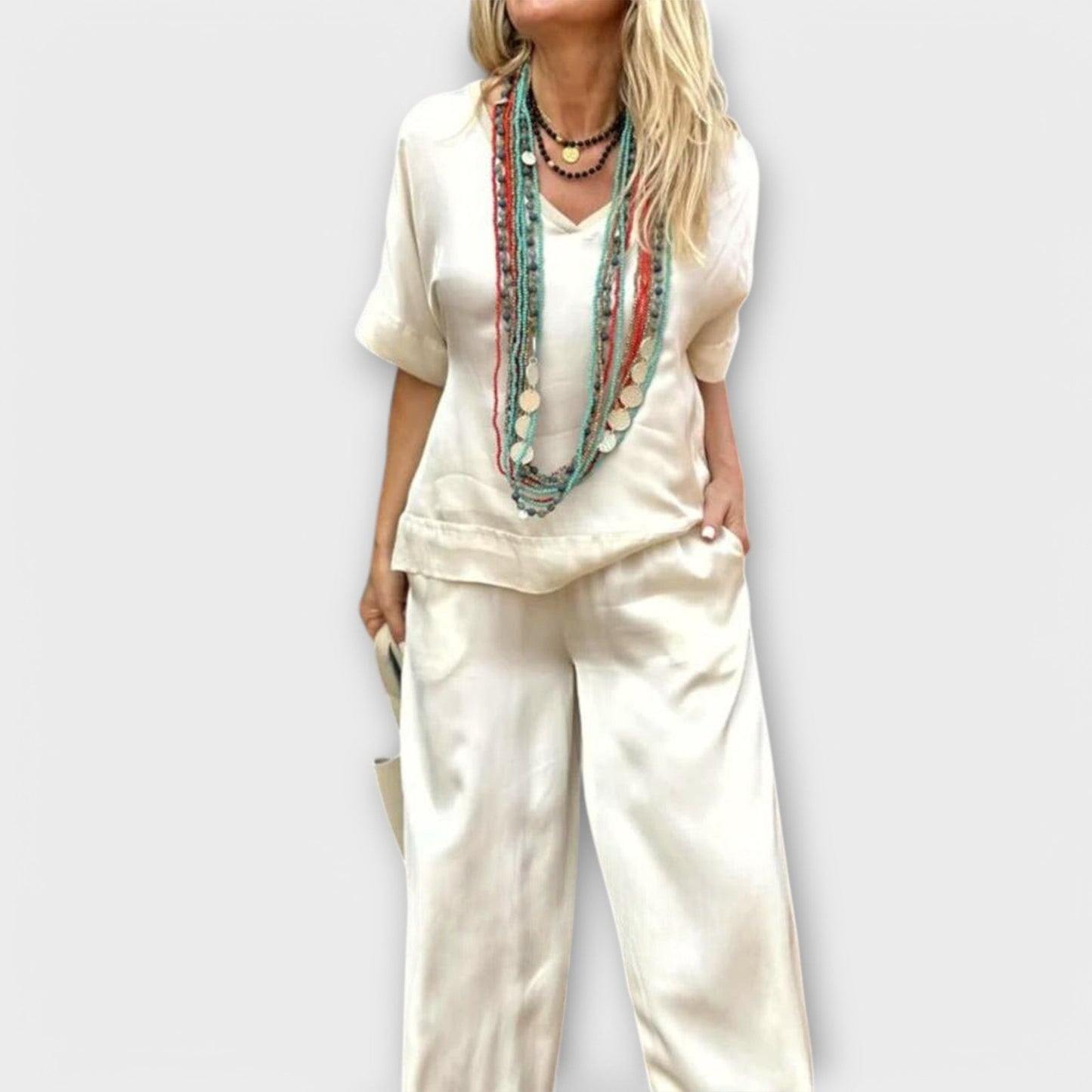 Complete Blouse en Broek Hazel Elysian Elegance