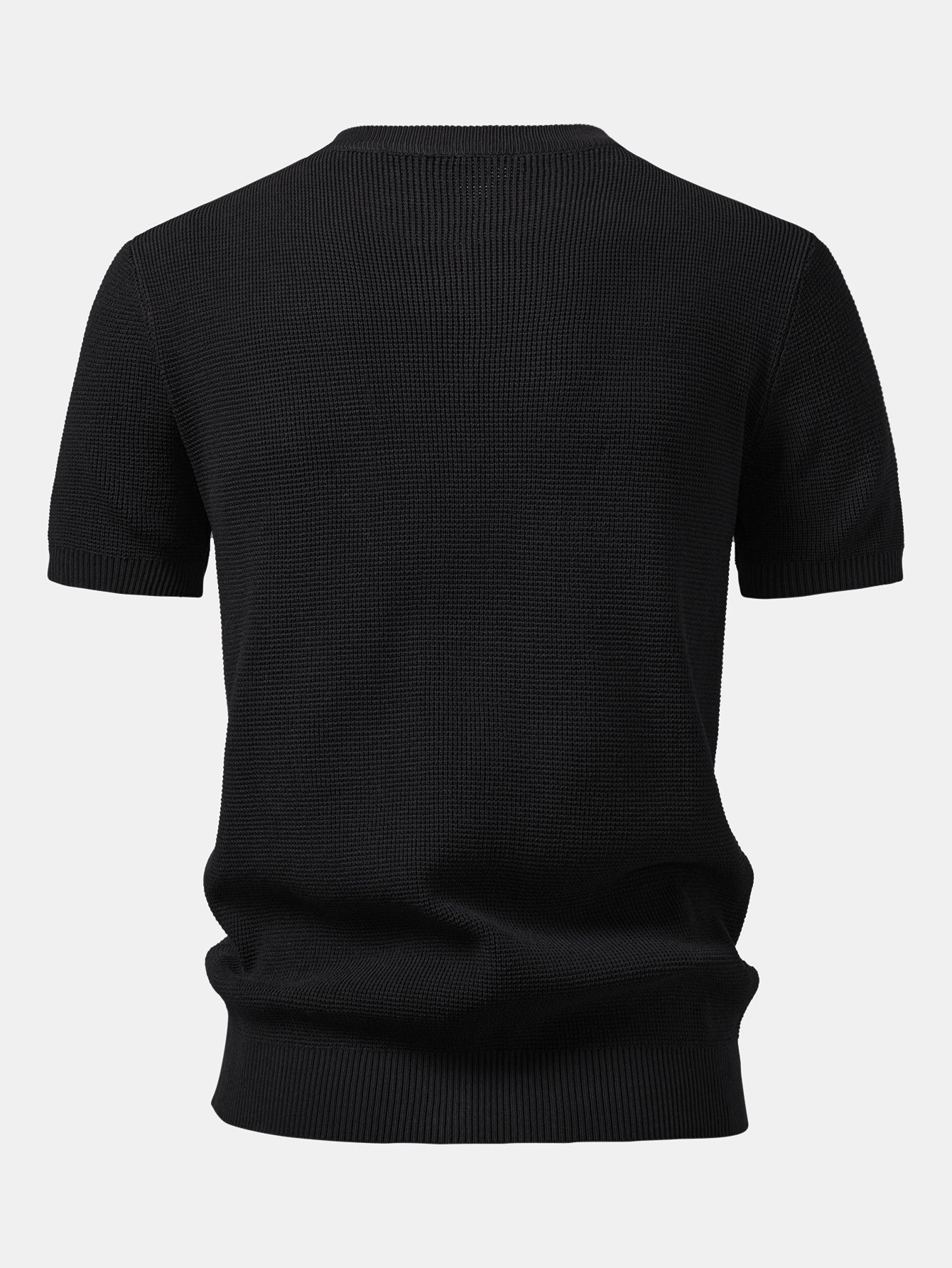 Waffle Knit Henley Shirt