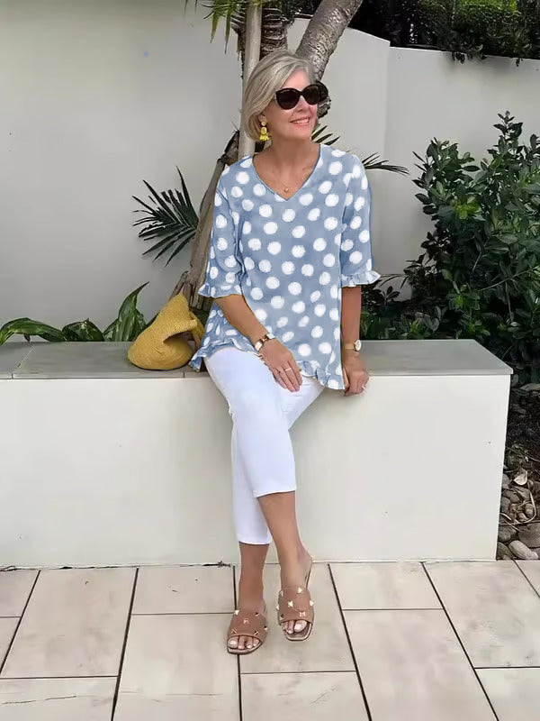 Chloe™ | Stijlvolle V-Hals Blouse
