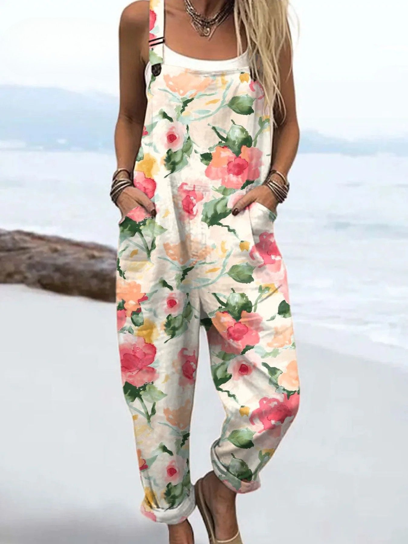 LW | Vintage Bloemen Jumpsuit voor Dames - Moeiteloze stijl & comfort de hele dag