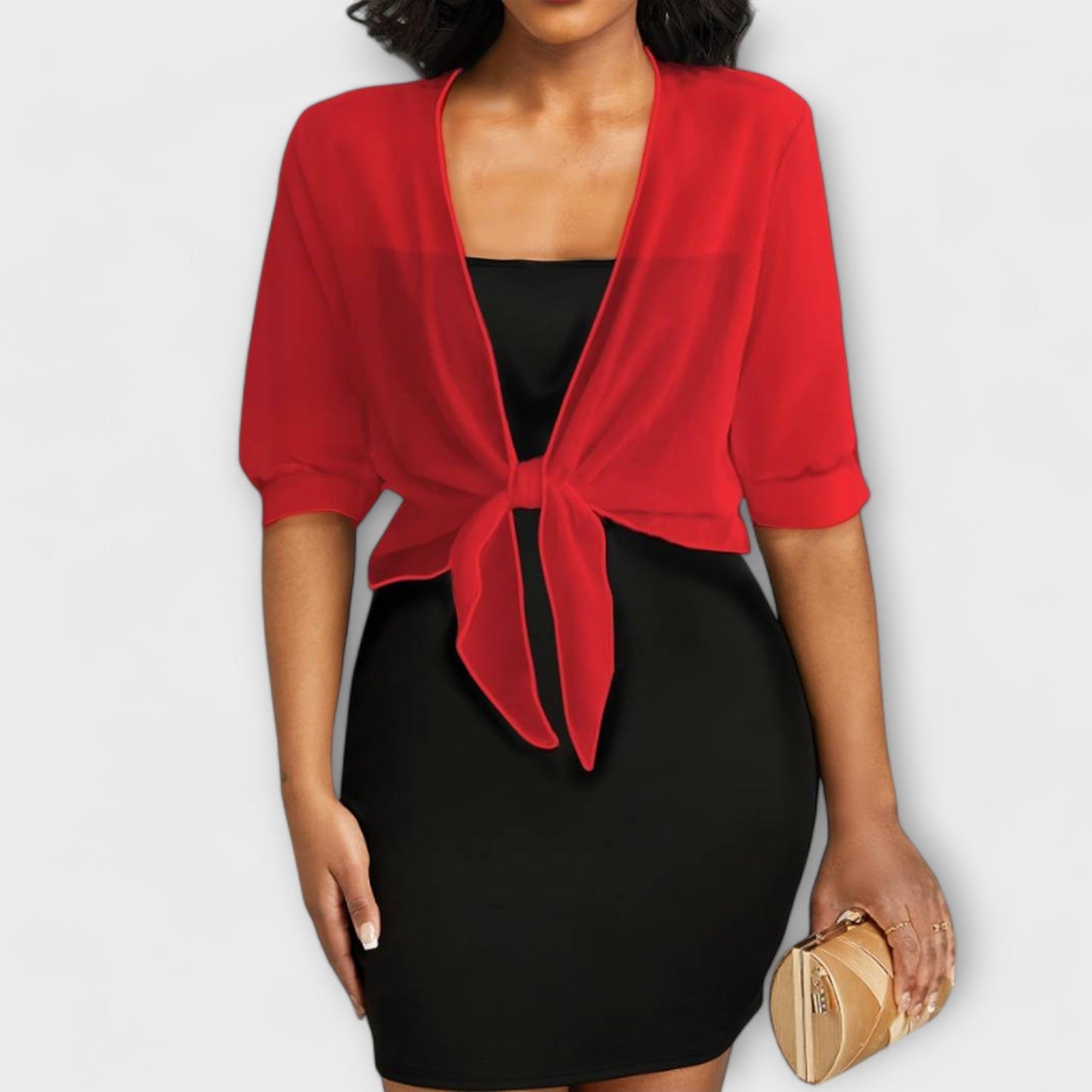 Olivia – Blouse met Open Voorzijde