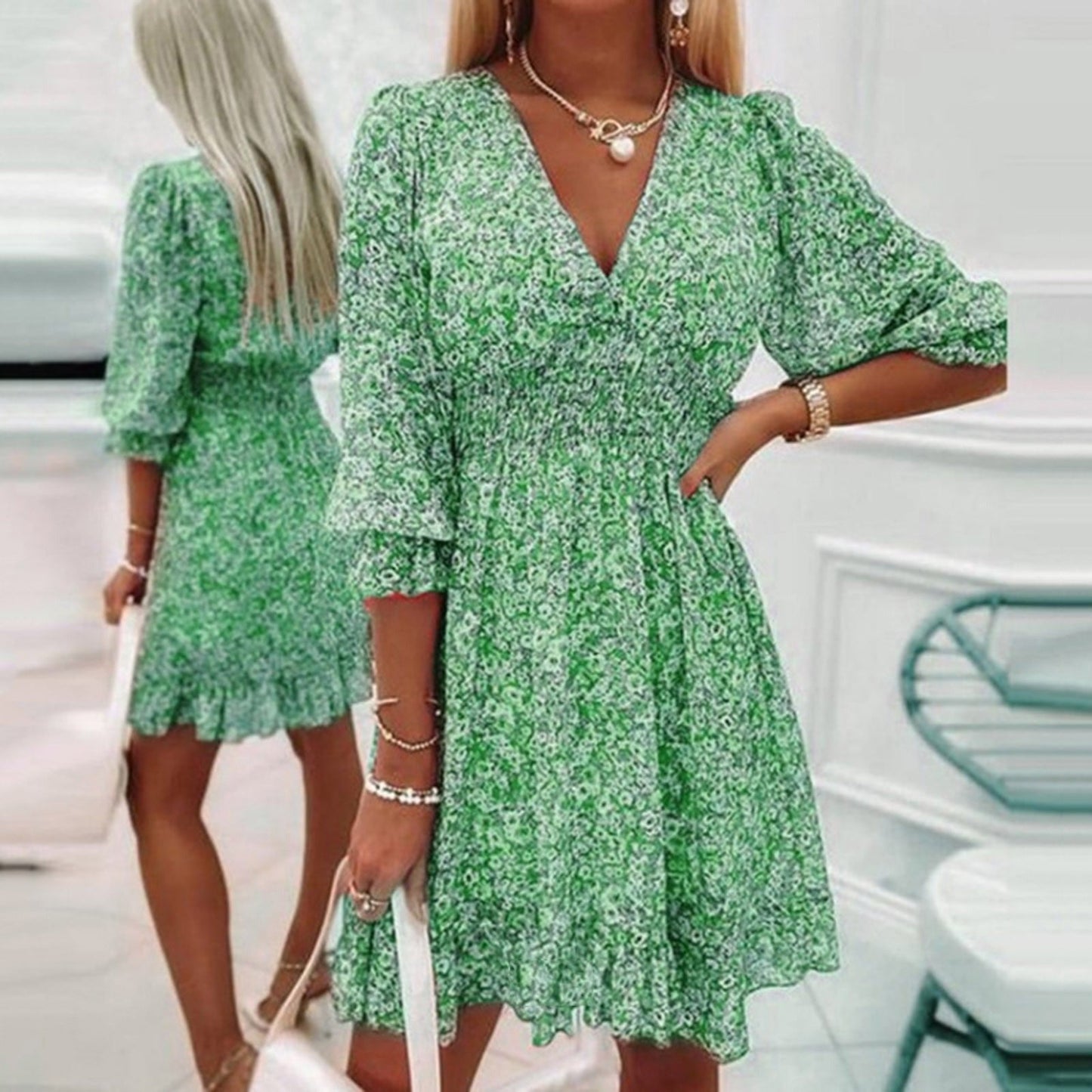 Addison™ - Elegante Bloemenjurk