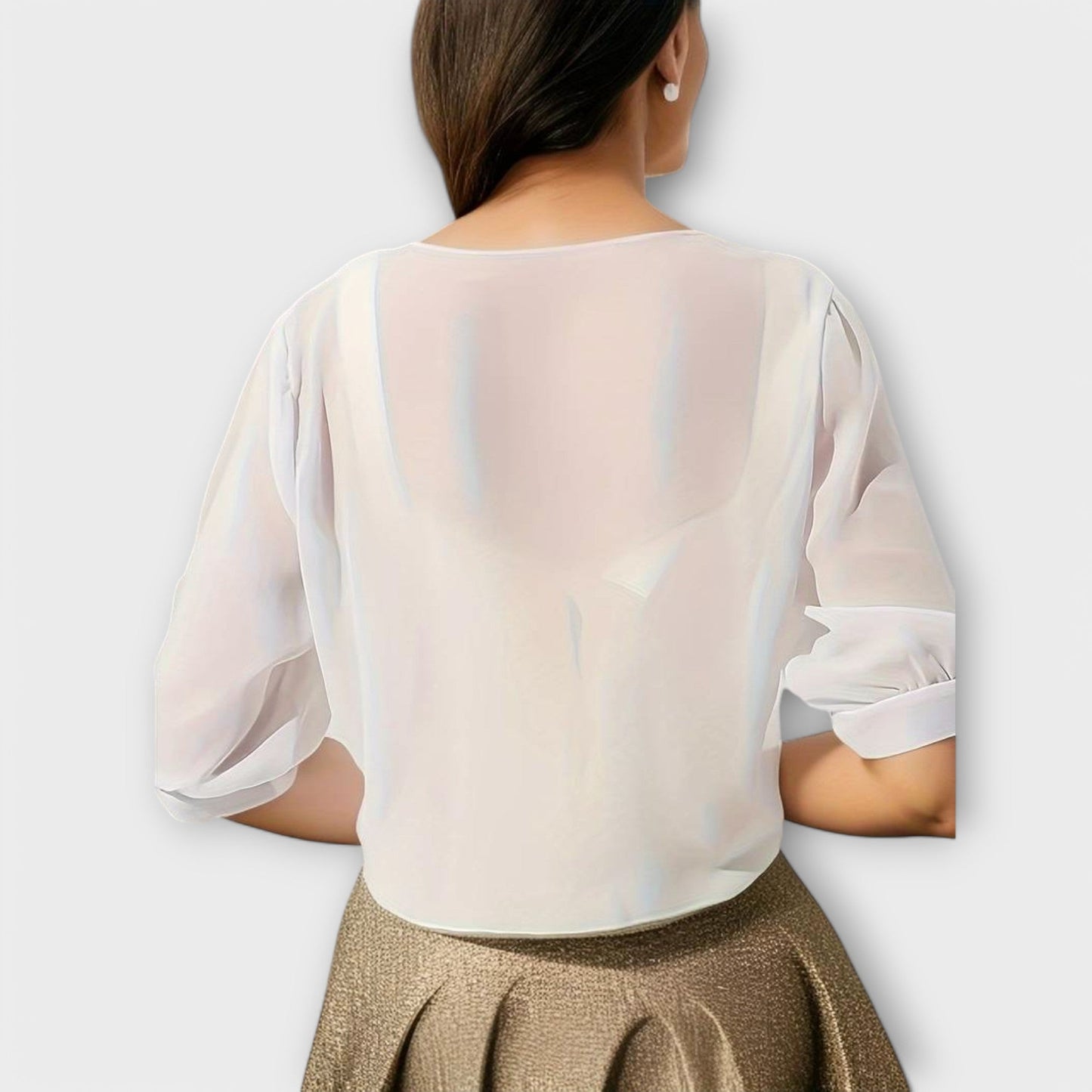 Olivia – Blouse met Open Voorzijde