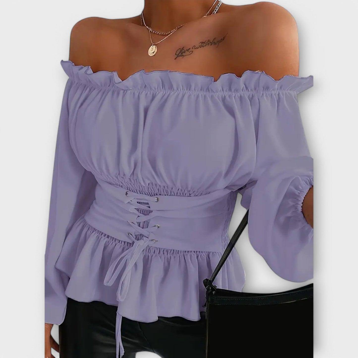 Amelia – Blouse met Rimpeldetails