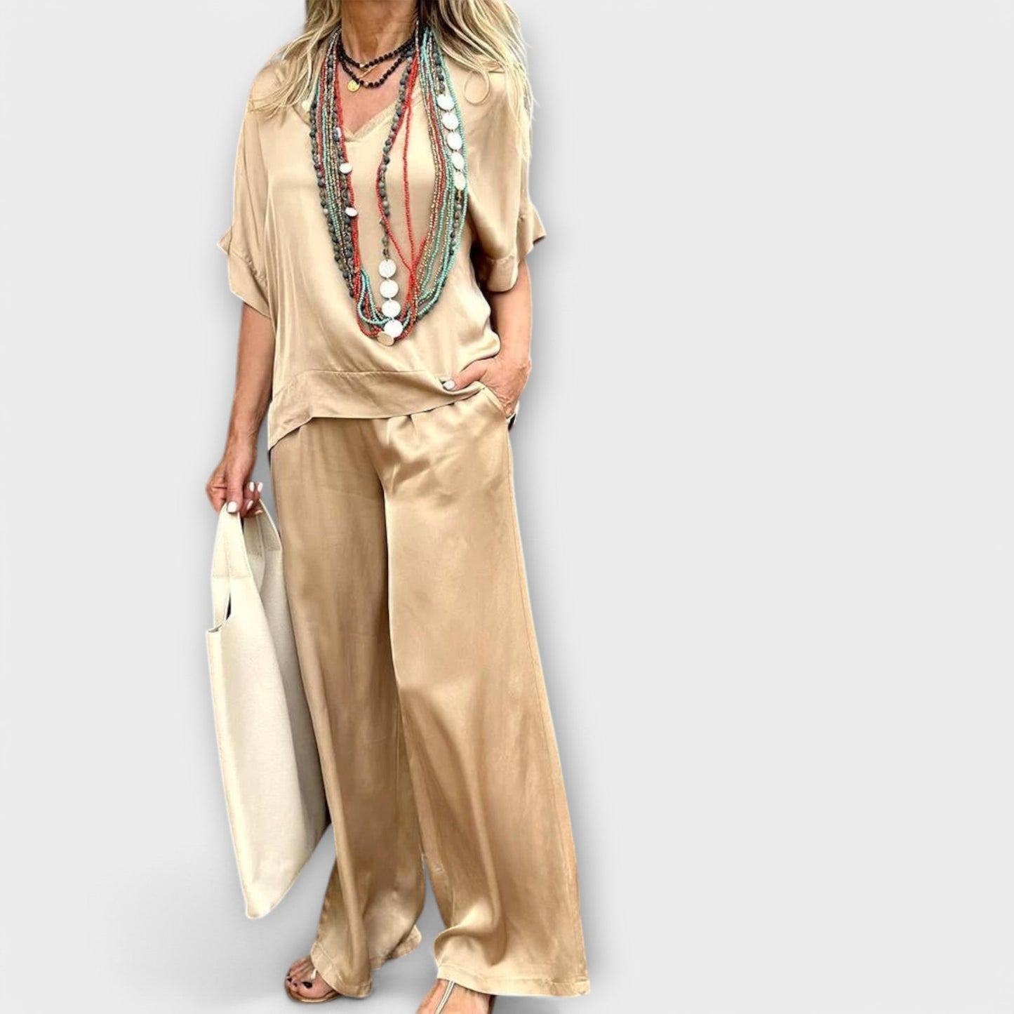Complete Blouse en Broek Hazel Elysian Elegance