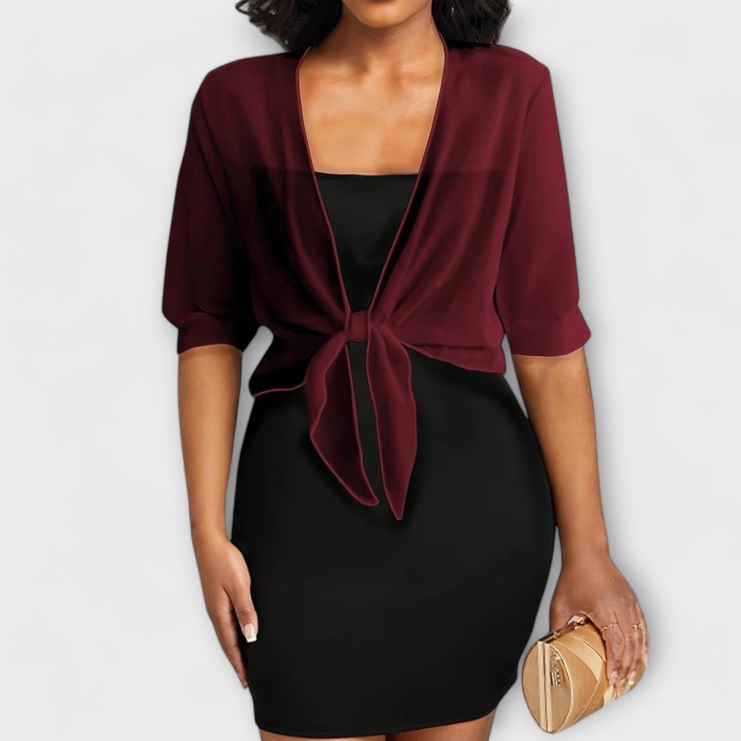 Olivia – Blouse met Open Voorzijde