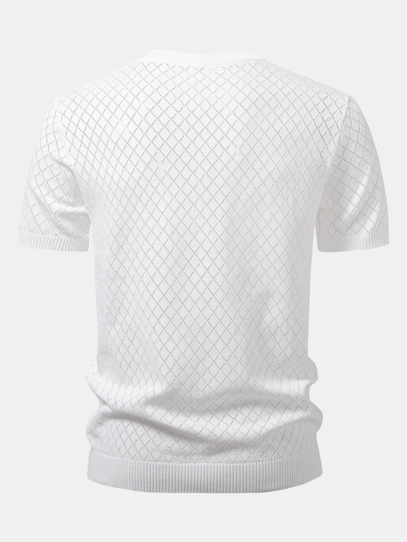 Gehaakt T-shirt met Diamantmotief
