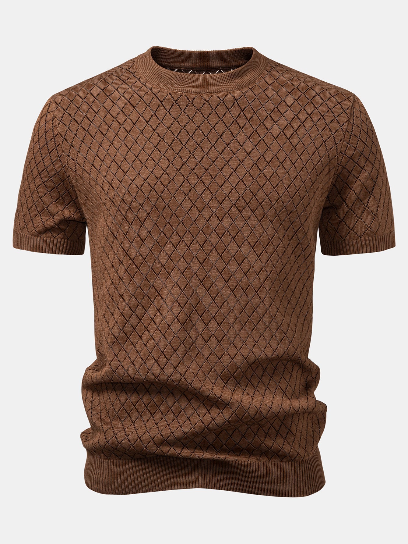 Gehaakt T-shirt met Diamantmotief