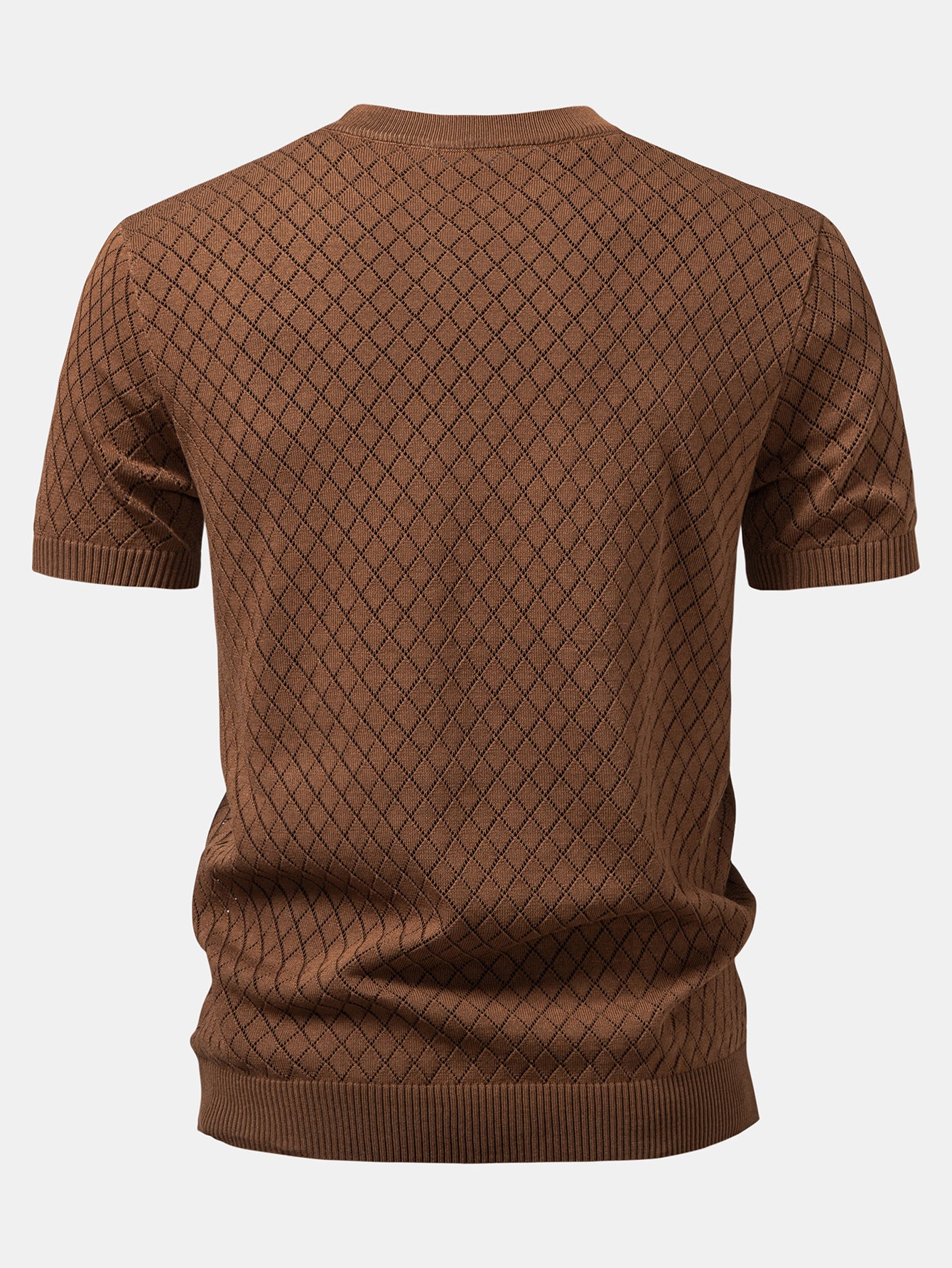 Gehaakt T-shirt met Diamantmotief