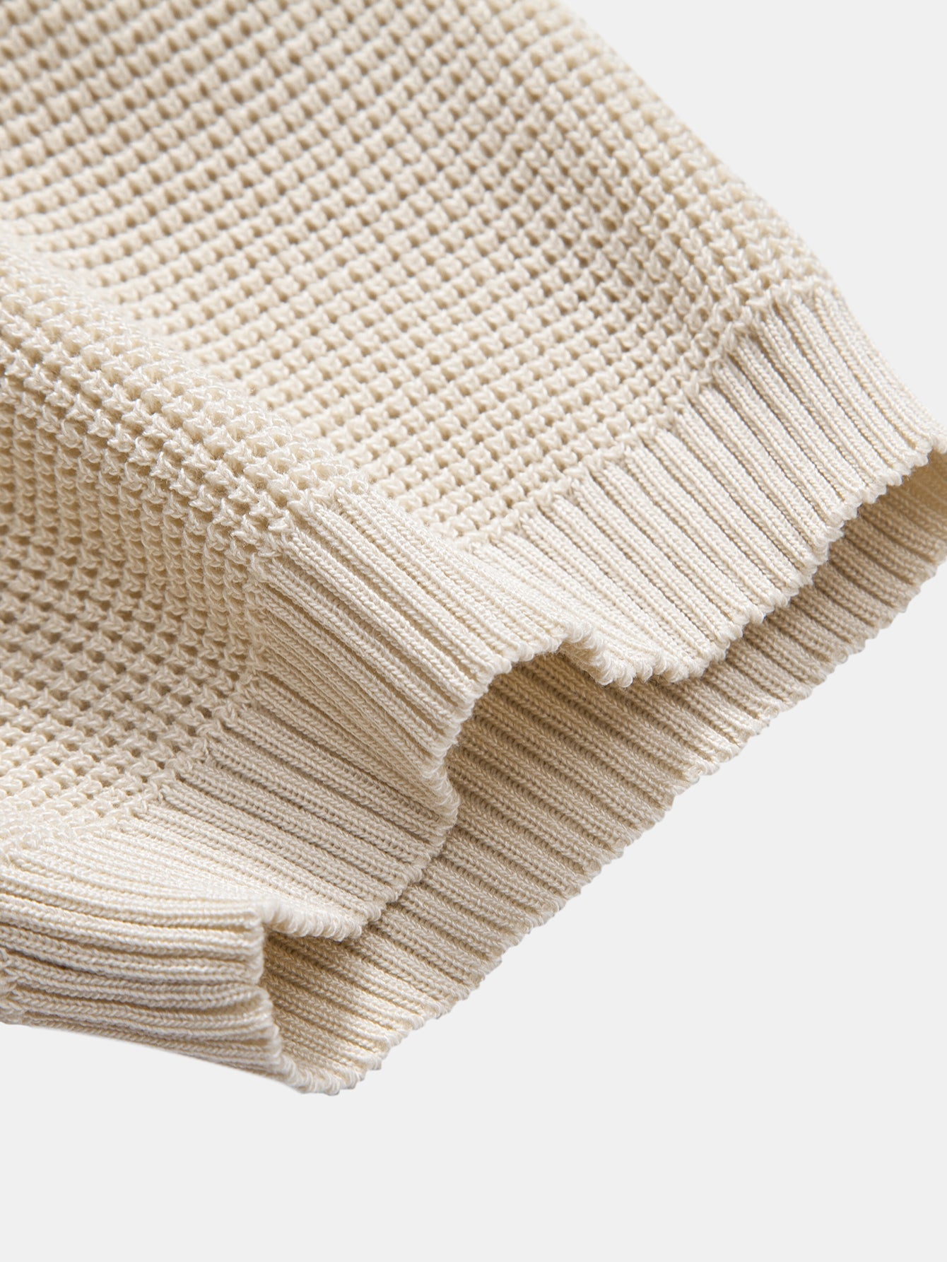 Waffle Knit Henley Shirt