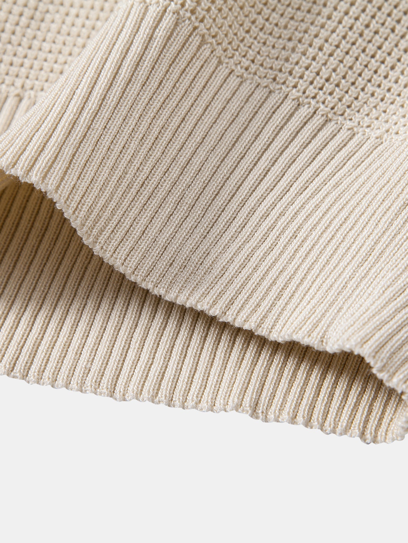 Waffle Knit Henley Shirt