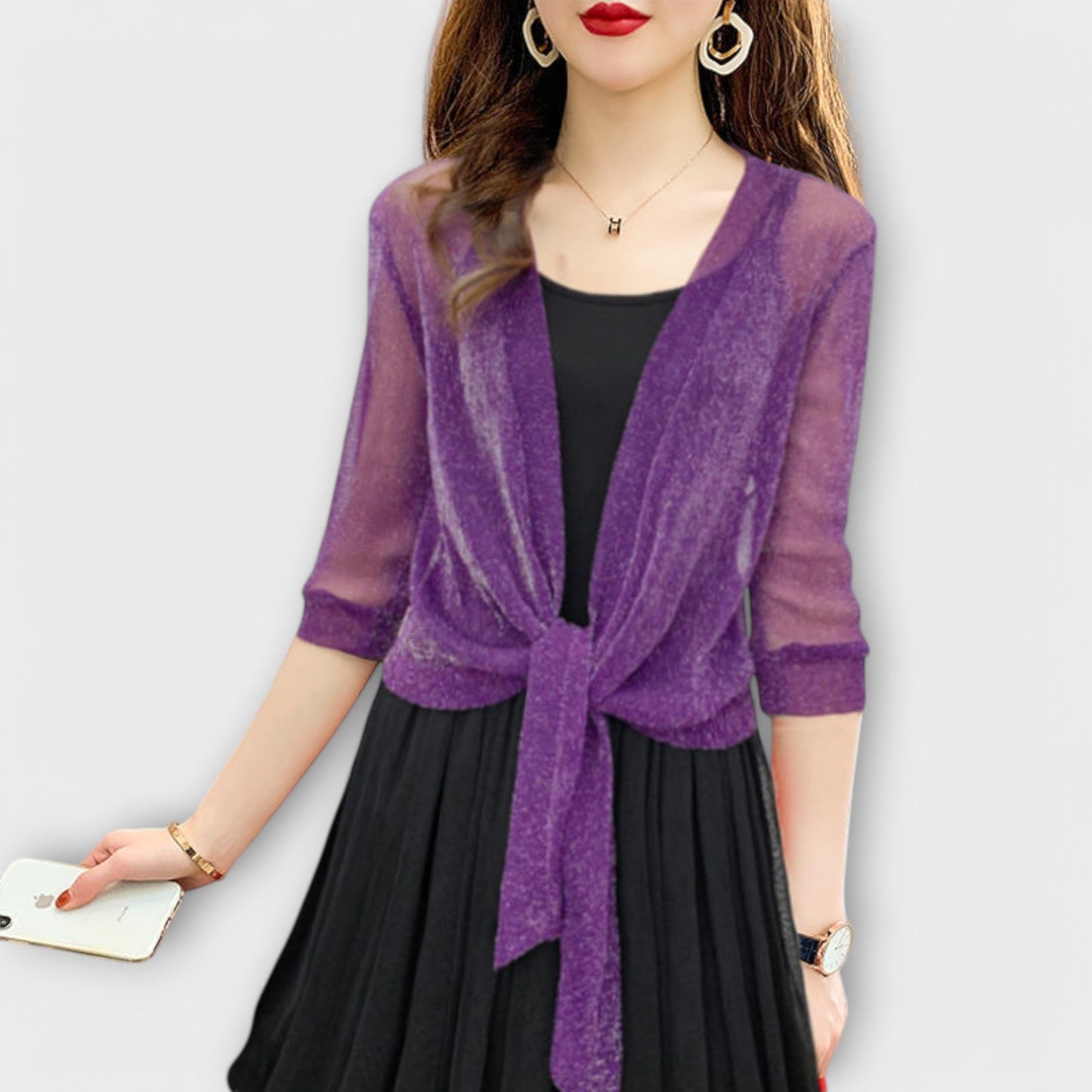 Olivia – Blouse met Open Voorzijde