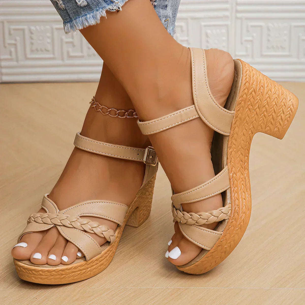 Gianna™ Klassieke Sandalen met Middelhoge Hak