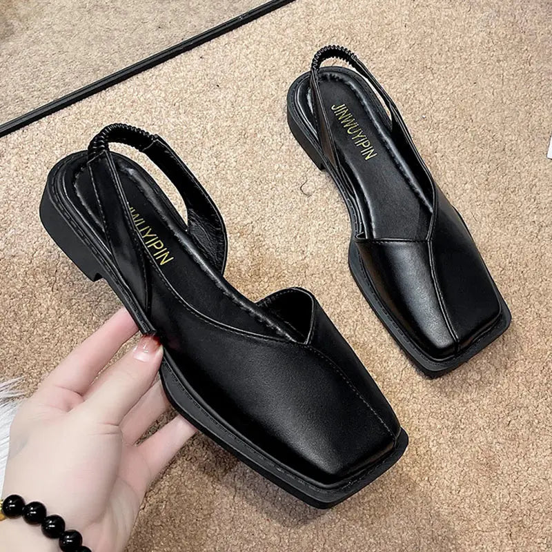 LW™ | Elise – Chic Slingbacks met Trendy Vierkante Neus
