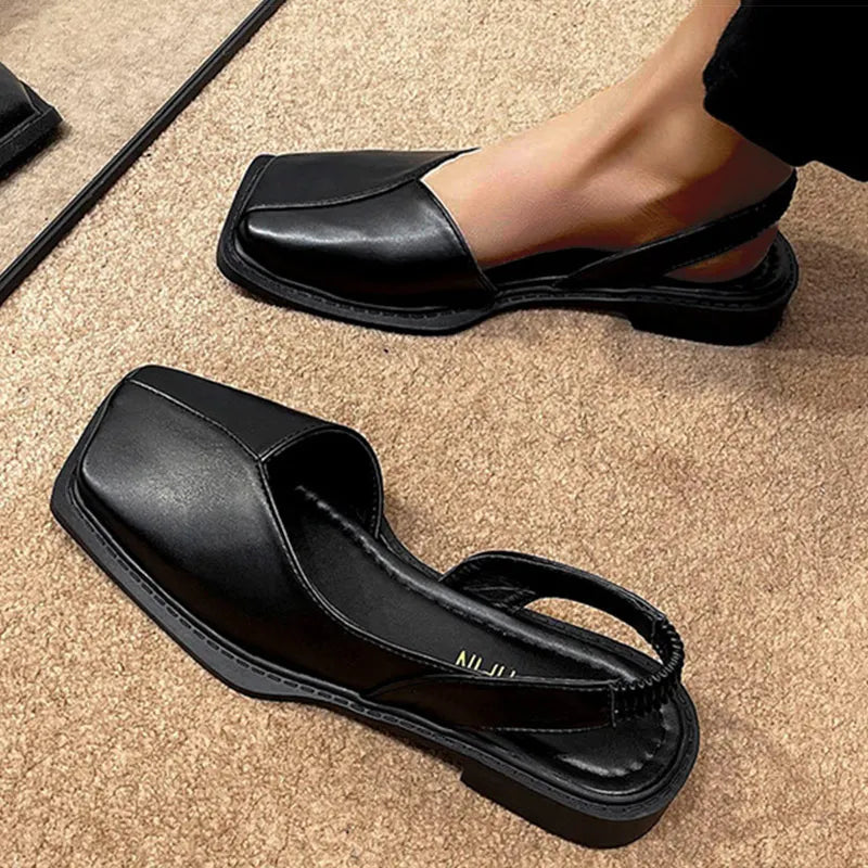 LW™ | Elise – Chic Slingbacks met Trendy Vierkante Neus