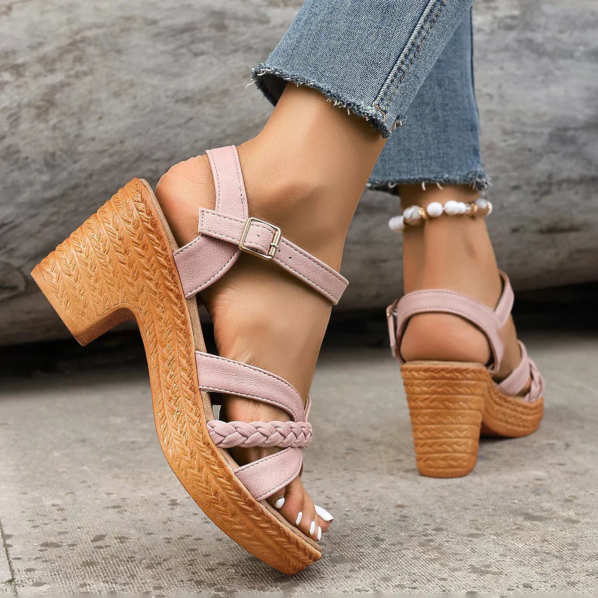 Gianna™ Klassieke Sandalen met Middelhoge Hak