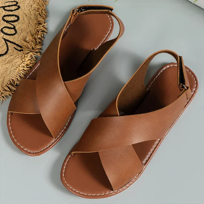 LW™ | Siena – Klassieke Sandalen met Gekruiste Band en Optimale Comfort