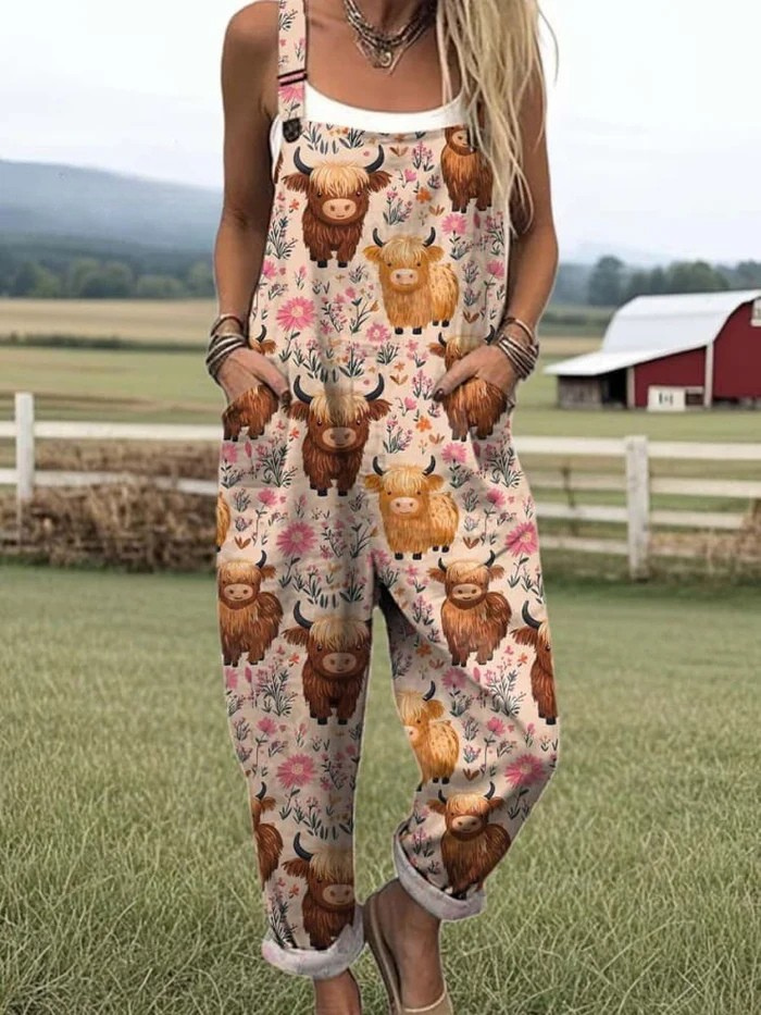 LW | Jumpsuit met borduurschema van vliegende bijen voor vrouwen