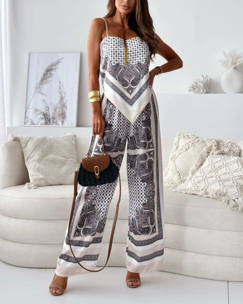 Alya | Elegante twee-delige set met gilet en broek met strikken