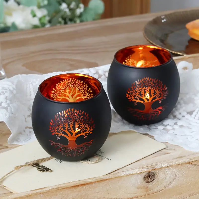 GlowRoot - Set Kaarsenhouder Levensboom
