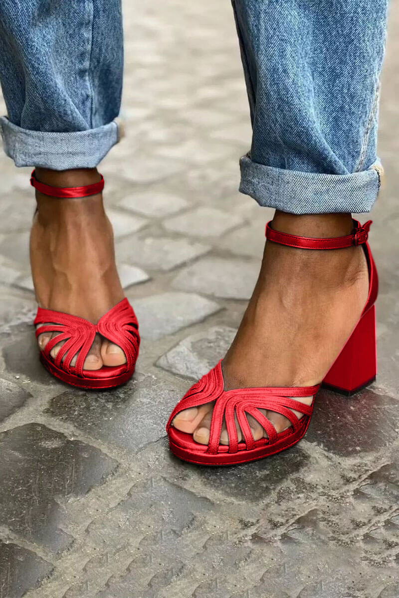 LUMA | Elegante Metallic Sandalen met Fluorescerende Hak voor een Unieke Stijl