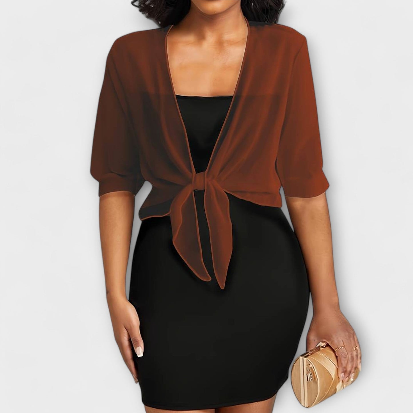 Olivia – Blouse met Open Voorzijde