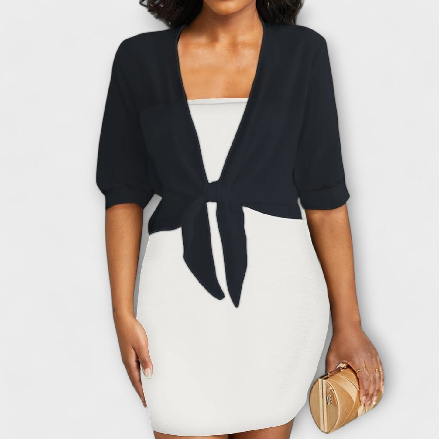 Olivia – Blouse met Open Voorzijde