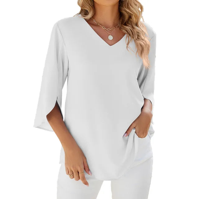 Cara™ | V-hals Blouse
