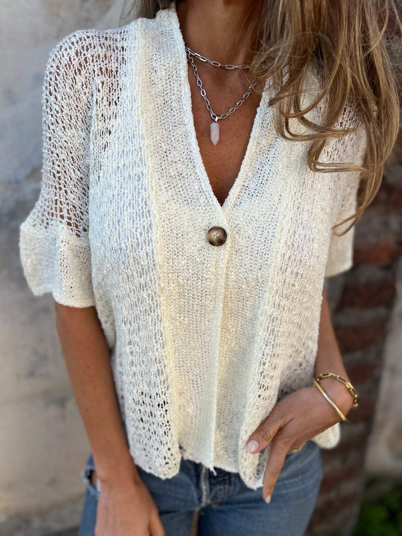 Ivonie™ | Elegante Textured Top