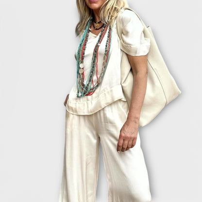 Complete Blouse en Broek Hazel Elysian Elegance