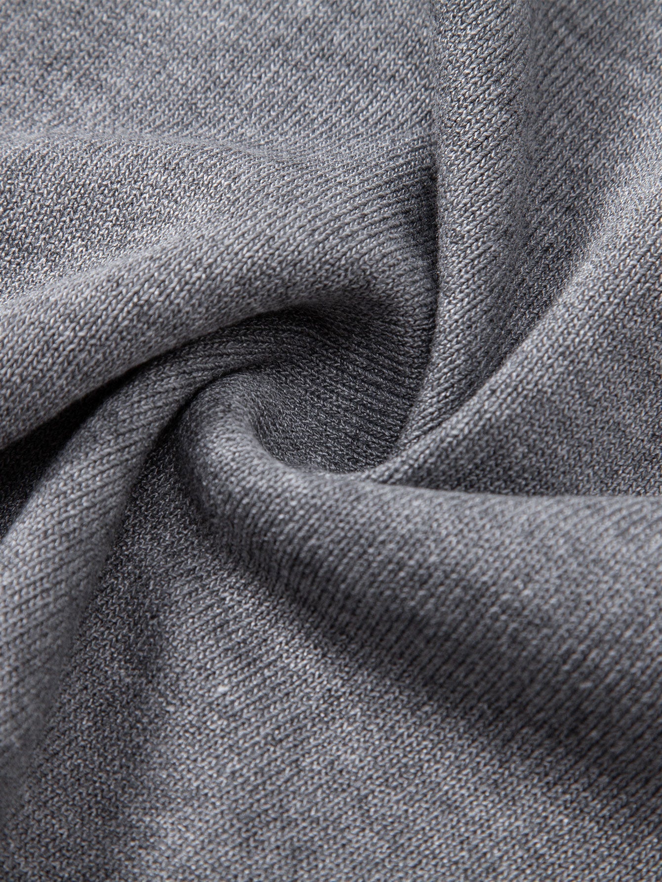 Twisted Jacquard Knit Zip Polo Shirt