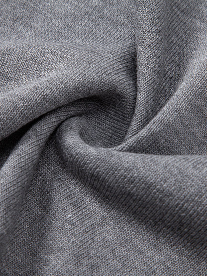 Twisted Jacquard Knit Zip Polo Shirt