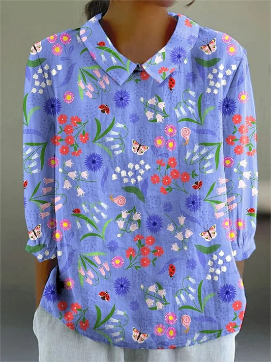 Émilie – Blouse Prairie Enchantée
