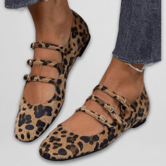 Adonise | Elegante ballerina's met dierenprint