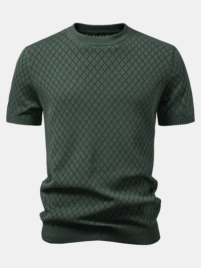 Gehaakt T-shirt met Diamantmotief