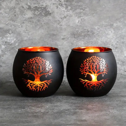 GlowRoot - Set Kaarsenhouder Levensboom